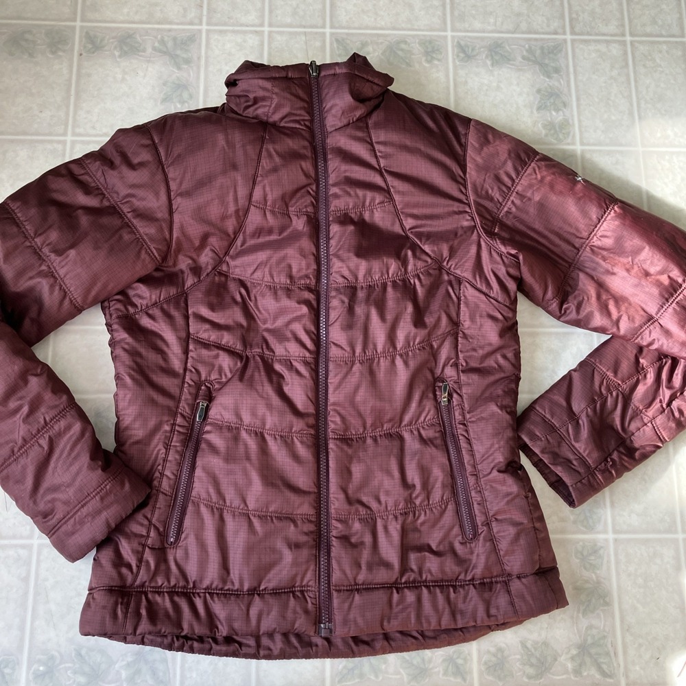 Columbia Women's Medium Maroon Omni-Heat Insulated Jacket Interchange‎ Coat
